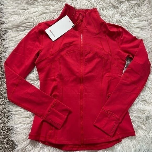 Lululemon Red Color Define Jacket Size 8 - Picture 3 of 4
